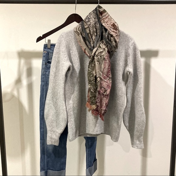 WOOL GREY KNIT SWEATER, MAISON MERE - Picture 4 of 8